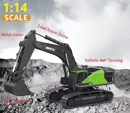 HUINA 1593 1:14 28 Channel Full-Function RC Excavator
