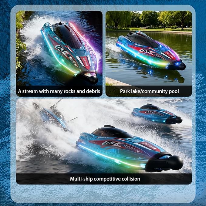 Brushless RC Boat With Self Righting And LED Light