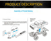 HG-P407 1/10 Climbing Car 2.4G 4WD Remote Control Pickup Truck