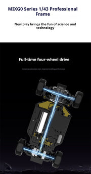 SNICLO CA51 1/43 19km/h FVP First Person View Camera 4WD 2.4GHz Mini Remote Control Drift Car