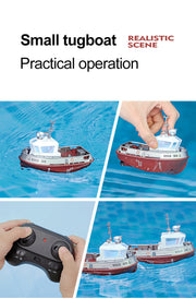 Remote Control Tugboat propeller close-up