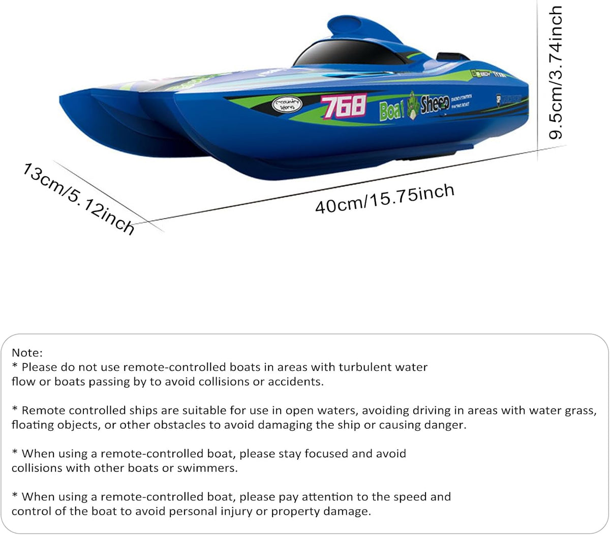 Super Dino TX768 High Speed Brushless Turbojet RC Racing Boat