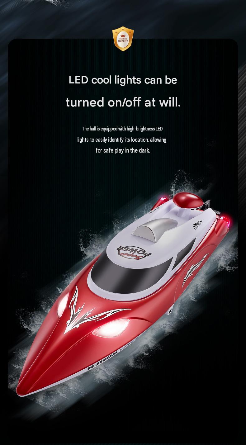 HJ806 Mini RC Boat With Low Battery And Range Alarm