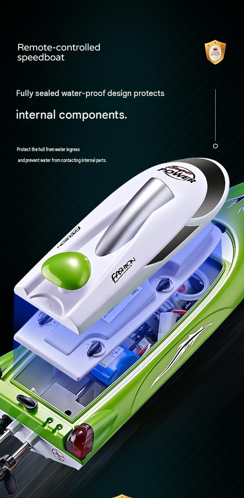 HJ806 Mini RC Boat With Low Battery And Range Alarm