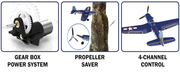 LEAMBE F4U Corsair 4 Channel RC Airplane