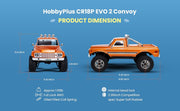 HOBBYPLUS CR18P EVO 2 Convoy 1:18 4WD Rock Crawler