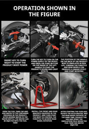 1:6 Kawasaki H2R Startup Sprayable Dynamic Alloy Diecast Model Bike with Sound and Light