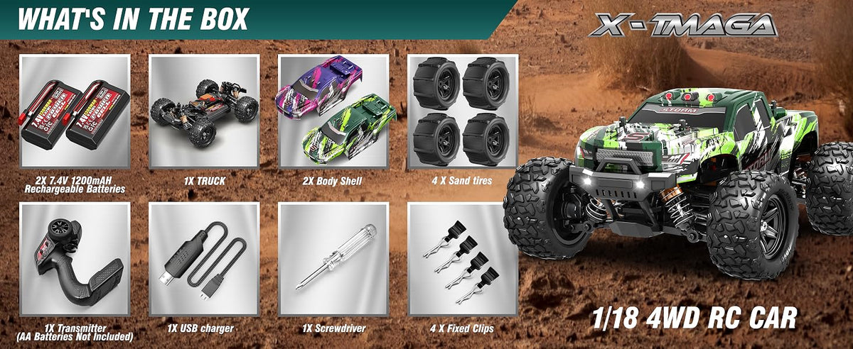 HS18305 1:18 4WD Brushed RC Off Road Truck