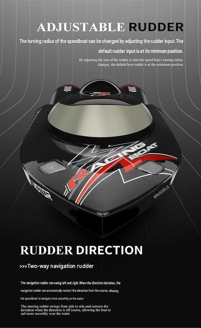 WLtoys WL916 Brushless RC Boat With LED Lights