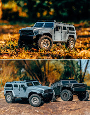FrSky 1/18 2.4G 4WD Military Truck Remote Control Rock Crawler Model