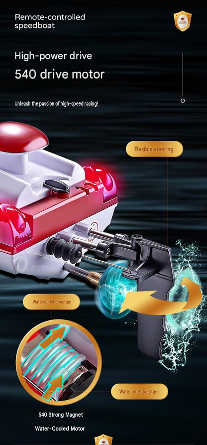 HJ806 Mini RC Boat With Low Battery And Range Alarm
