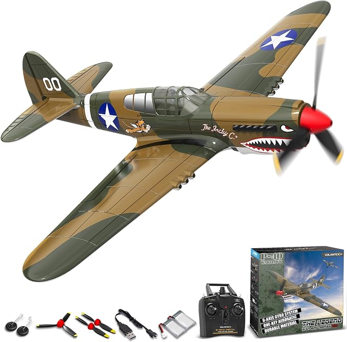 VOLANTEXRC 4 Channel P40 Fighter RC Airplane
