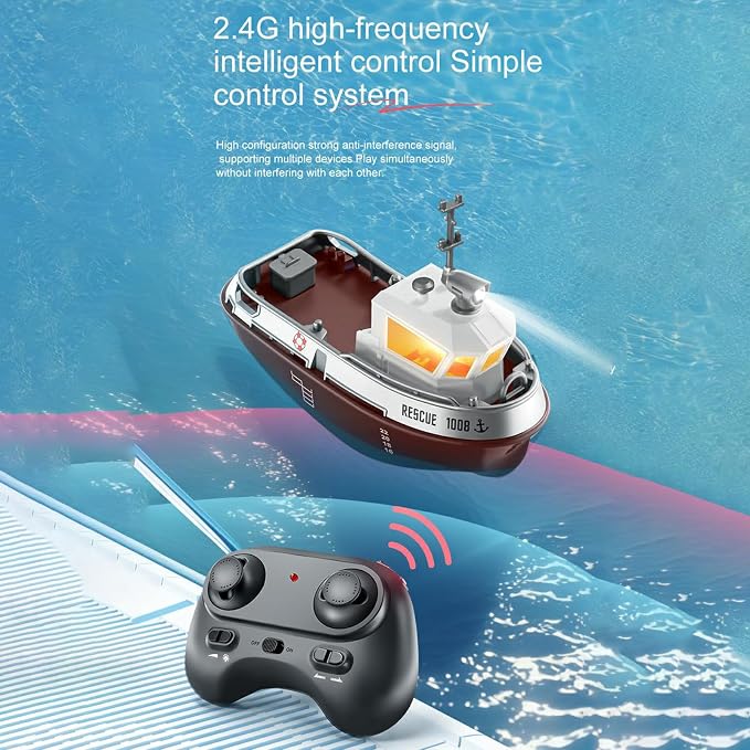 Rescue 1008 1:32 2.4G Scale Mini Remote Control Tugboat