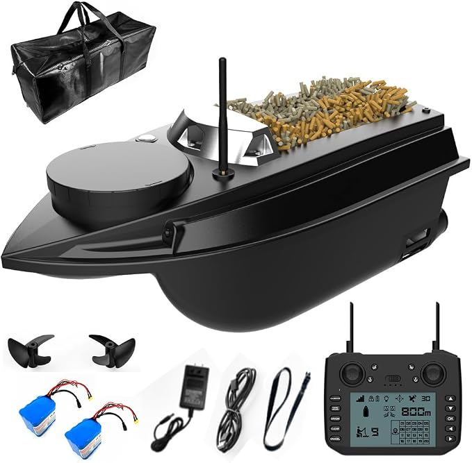 V030 Remote Control GPS Bait Boat With LCD Screen And LED Lights