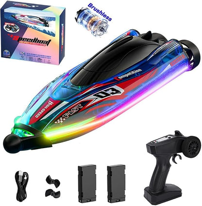 Brushless RC Boat With Self Righting And LED Light