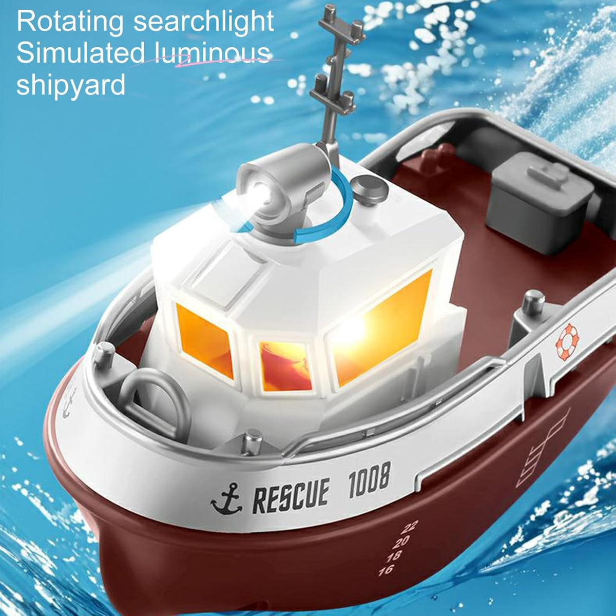Rescue 1008 1:32 2.4G Scale Mini Remote Control Tugboat