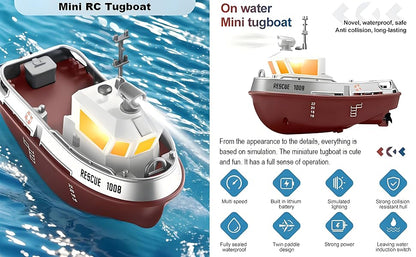 Rescue 1008 1:32 2.4G Scale Mini Remote Control Tugboat