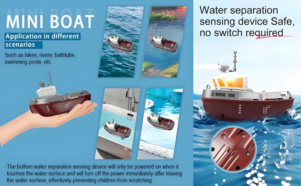 Rescue 1008 1:32 2.4G Scale Mini Remote Control Tugboat
