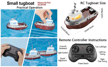 Rescue 1008 1:32 2.4G Scale Mini Remote Control Tugboat