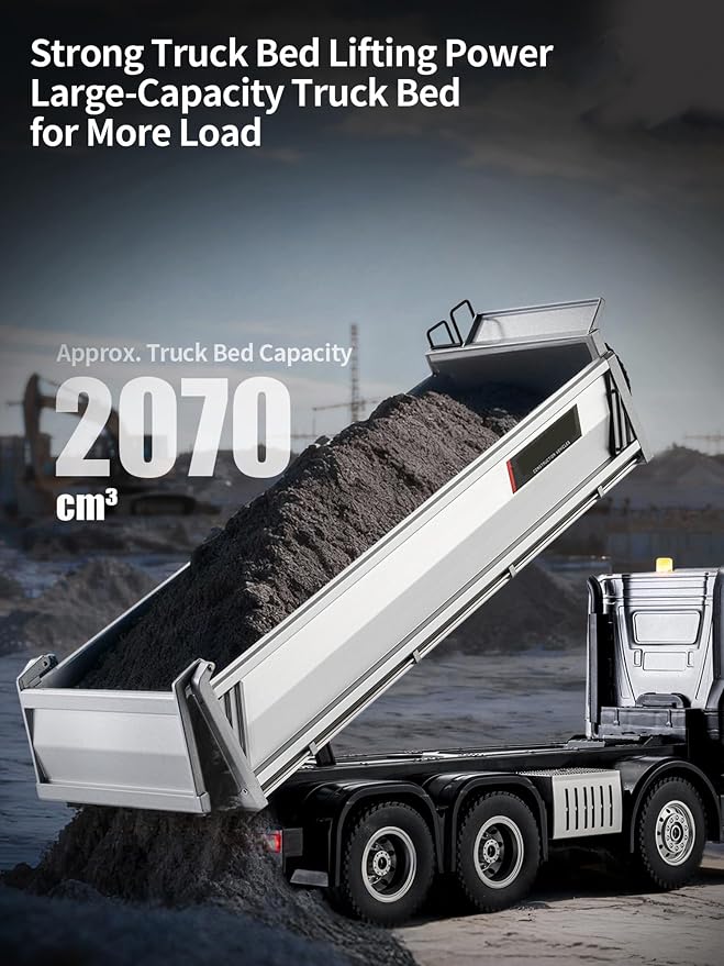 Huina 1536 Pro 1:14 8WD 21 Inch Alloy RC Dump Truck