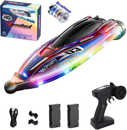 Brushless RC Boat With Self Righting And LED Light