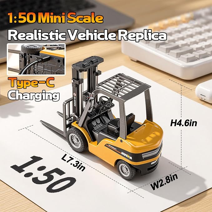 Huina 9925 1:50 Metal RC Forklift