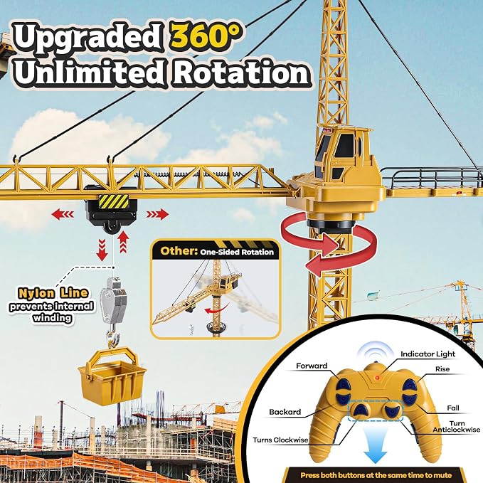 Mini Tudou 8063E 2.4GHz RC Tower Crane