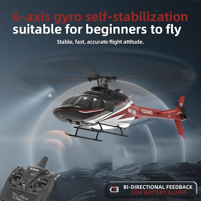 F08 1:27 Bell 206 6CH Pro RC Helicopter