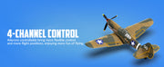 VOLANTEXRC 4 Channel P40 Fighter RC Airplane