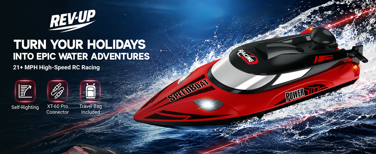 HJ810 High Speed Speedboat With Night Navigation Lights and Anti-Flip