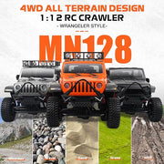 MN128 1:12 4WD Off Road Brushed RC Rock Crawler