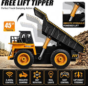 Kolegend 1:18 4WD Remote Control Dump Truck