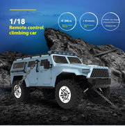 FrSky 1/18 2.4G 4WD Military Truck Remote Control Rock Crawler Model