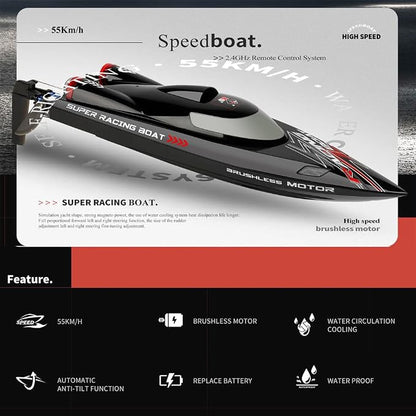 WLtoys WL916 Brushless RC Boat With LED Lights