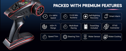 HJ810 High Speed Speedboat With Night Navigation Lights and Anti-Flip