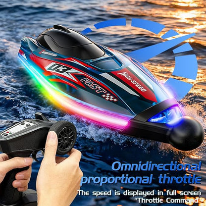 Brushless RC Boat With Self Righting And LED Light
