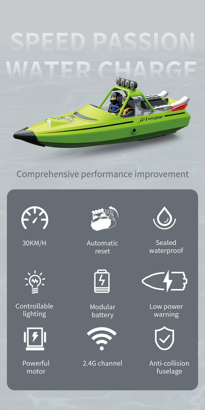 High Speed Waterproof Remote Control Speedboat