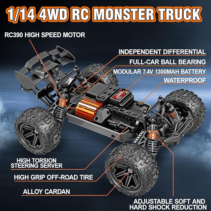 HS14322 1:14 4WD RC Truck
