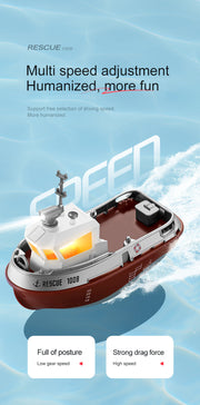 Remote Control Tugboat realistic detailing