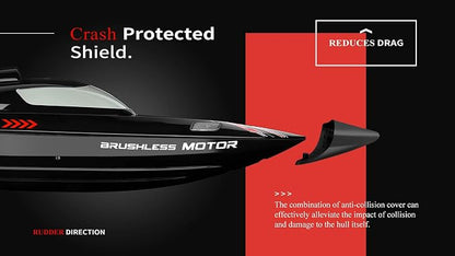 WLtoys WL916 Brushless RC Boat With LED Lights