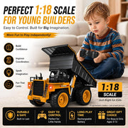 Kolegend 1:18 4WD Remote Control Dump Truck