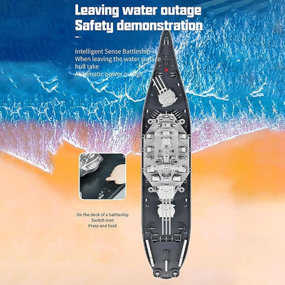 Remote Control Warship 1:390 RC Military Battleship