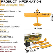 WLtoys A160 J3 Skylark 5 Channel RC Plane