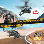 DEERC RC Helicopter With LED Lights And Altitude Hold