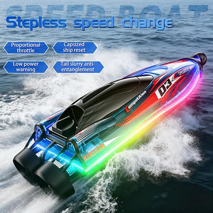 Brushless RC Boat With Self Righting And LED Light