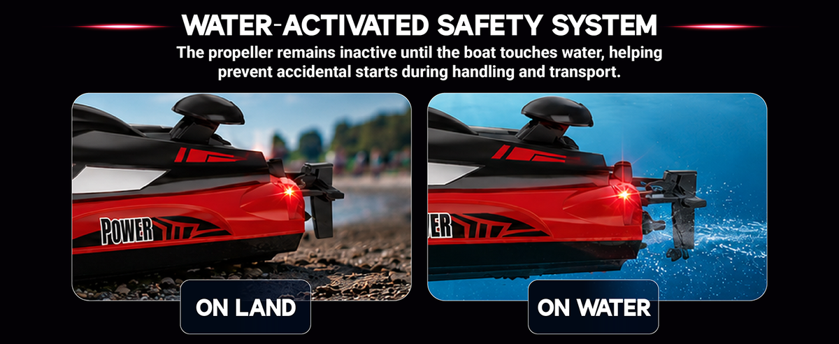 HJ810 High Speed Speedboat With Night Navigation Lights and Anti-Flip