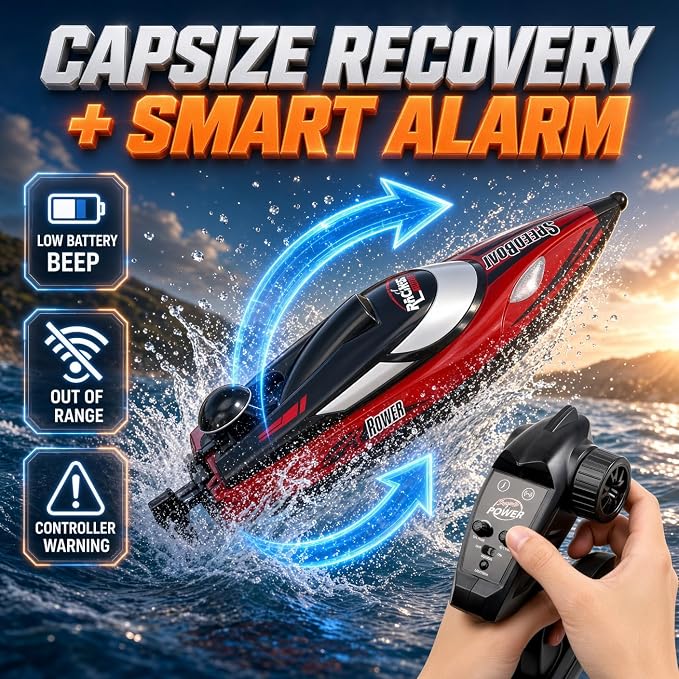 HJ810 High Speed Speedboat With Night Navigation Lights and Anti-Flip