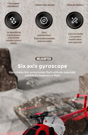 RC ERA C189 1:28 Fang MD500 Brushless Dual Simulation Model 6-Axis Gyro Remote Control Helicopter