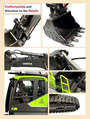 HUINA 1593 1:14 28 Channel Full-Function RC Excavator
