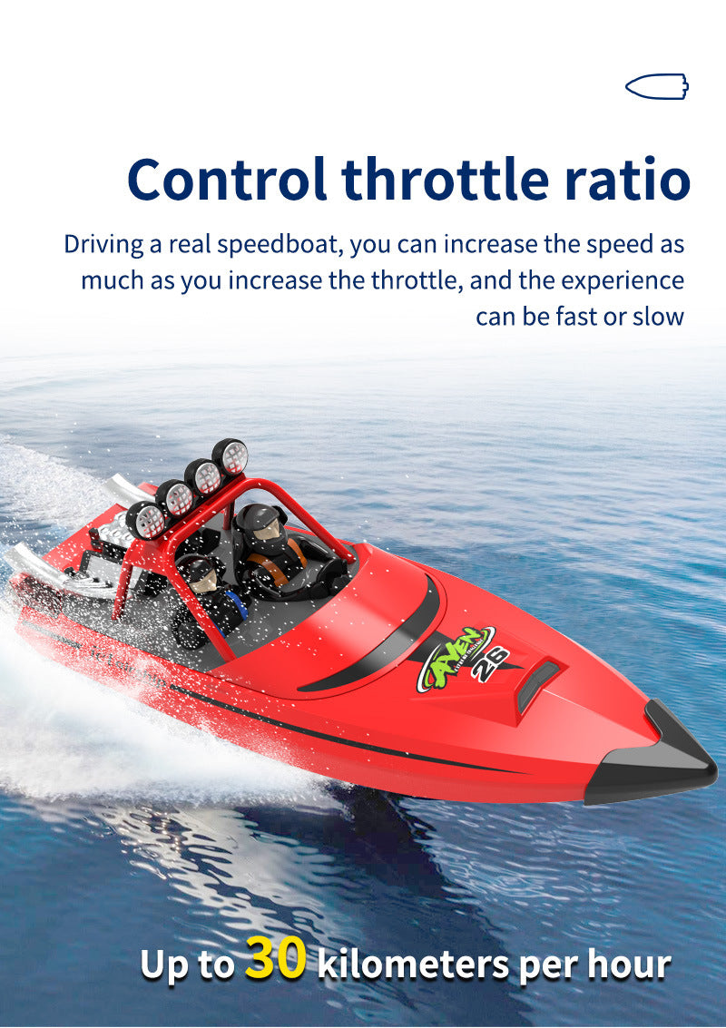 High Speed Waterproof Remote Control Speedboat